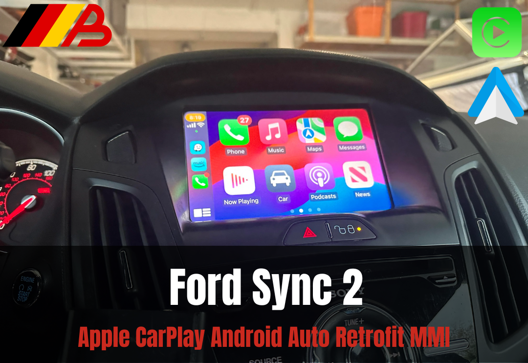 Ford Kuga 2015-2016 Sync 2 Apple CarPlay Android Auto Retrofit