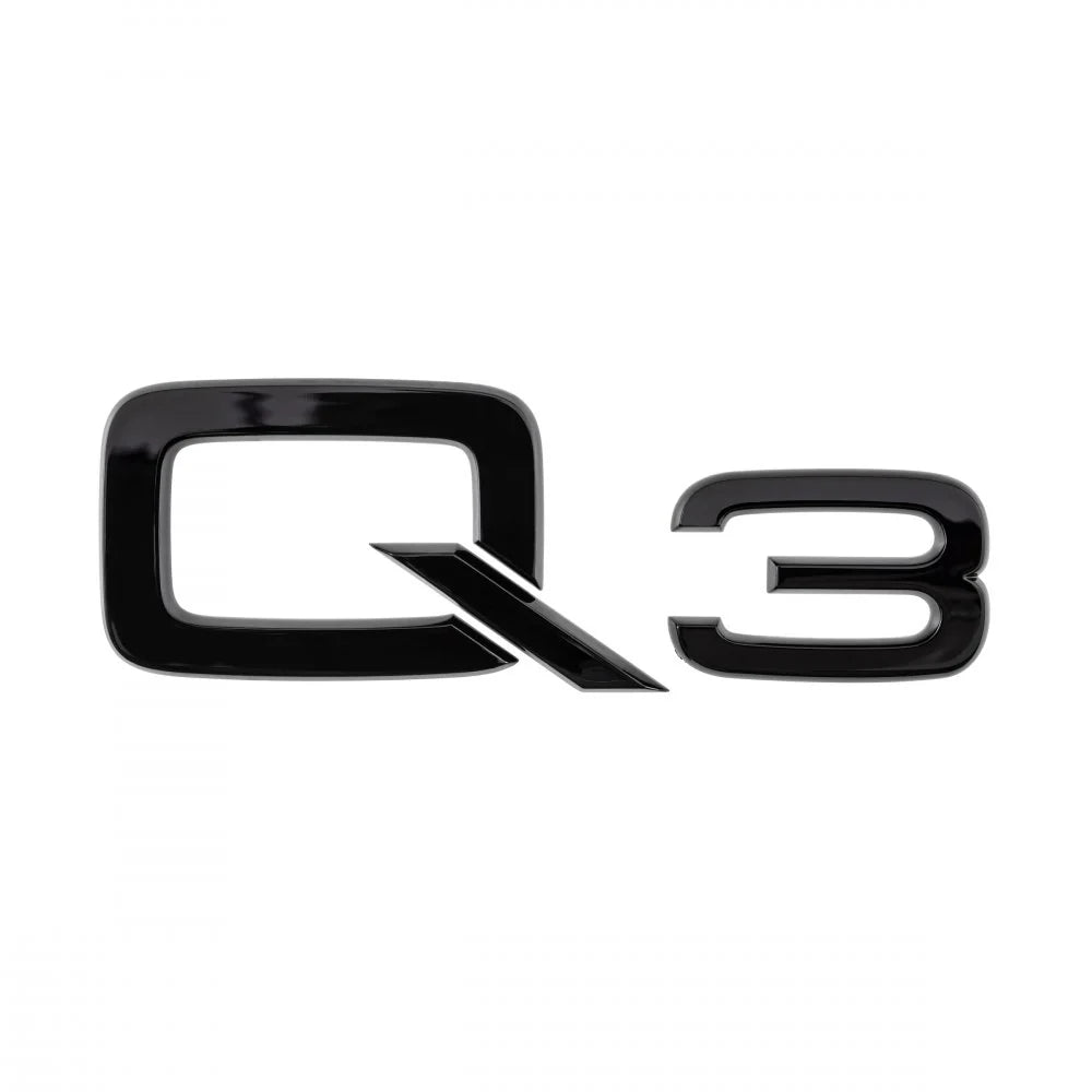Gloss Black Audi Q3 Rear Badge