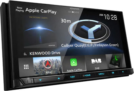 KENWOOD DNX 9190DAB Apple CarPlay Navigation DAB Stereo & Full Fitting Kit for Ford Transit Custom (2012–2018)