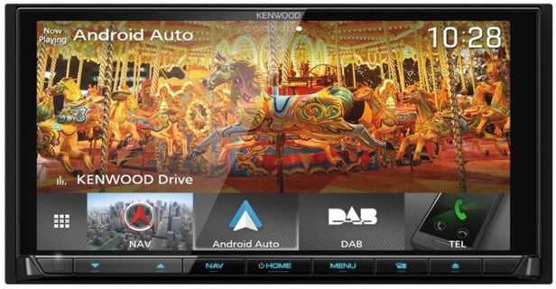KENWOOD DNX 9190DAB Apple CarPlay Navigation DAB Stereo & Full Fitting Kit for Ford Transit Custom (2012–2018)