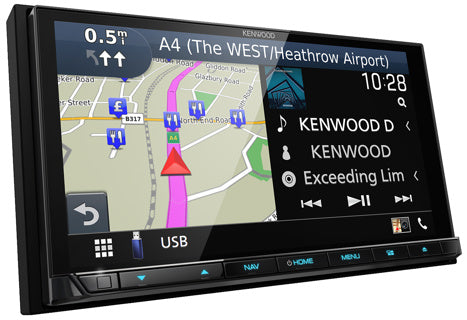 KENWOOD DNX 9190DAB Apple CarPlay Navigation DAB Stereo & Full Fitting Kit for Ford Transit Custom (2012–2018)