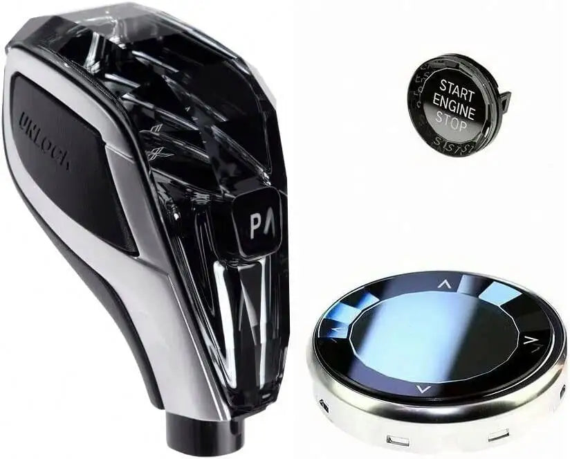 BMW 2 Series F22 F23 | Crystal Replacement Gear Shifter Selector + Start Button + iDrive Controller Button (Copy) (Copy)
