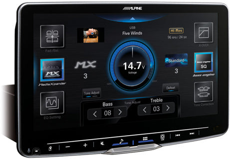 Alpine iLX‑F905D Halo 9 9″ Digital Media Receiver (DAB+, Wireless CarPlay & Android Auto)