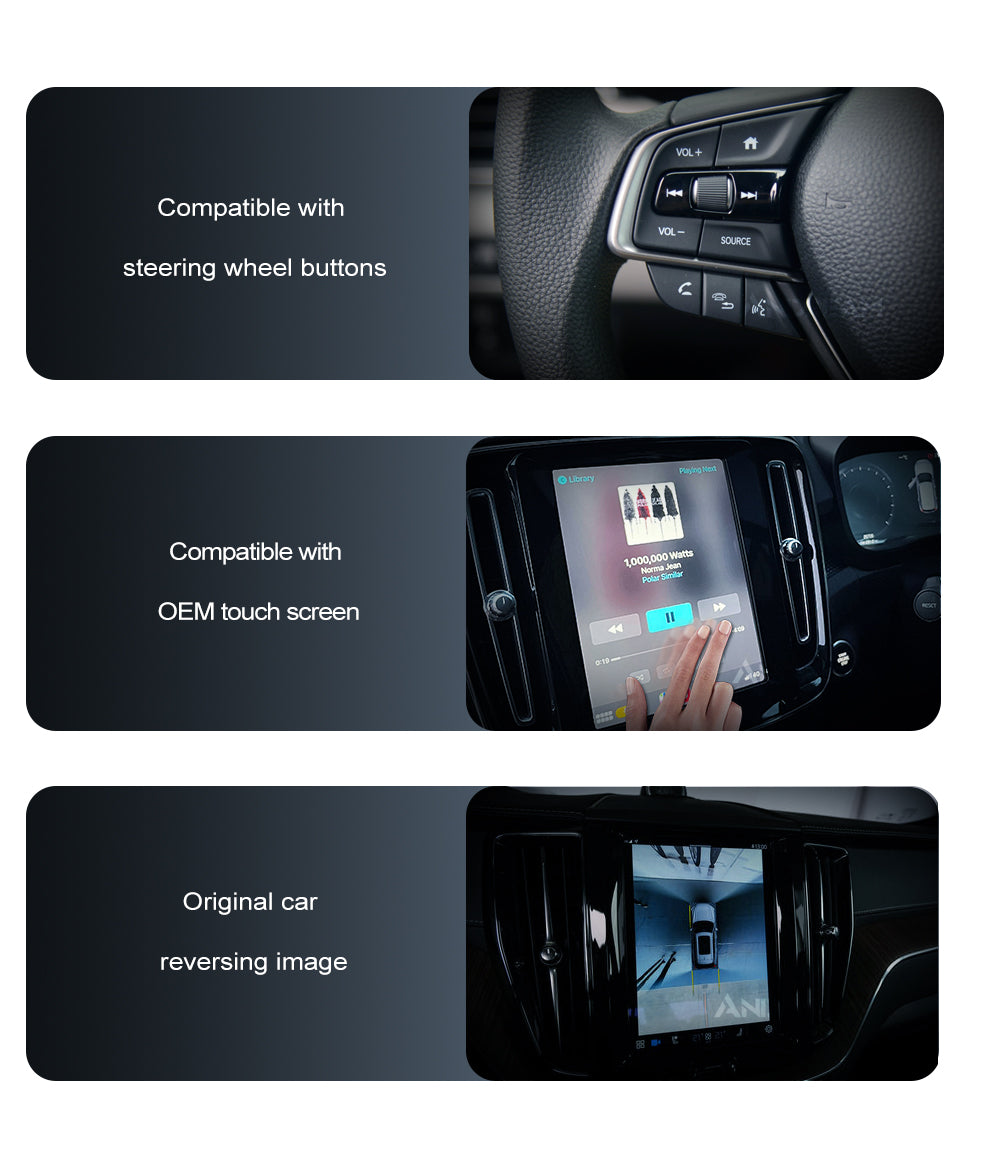 Volvo S90 Apple CarPlay & Android Auto Integration Kit