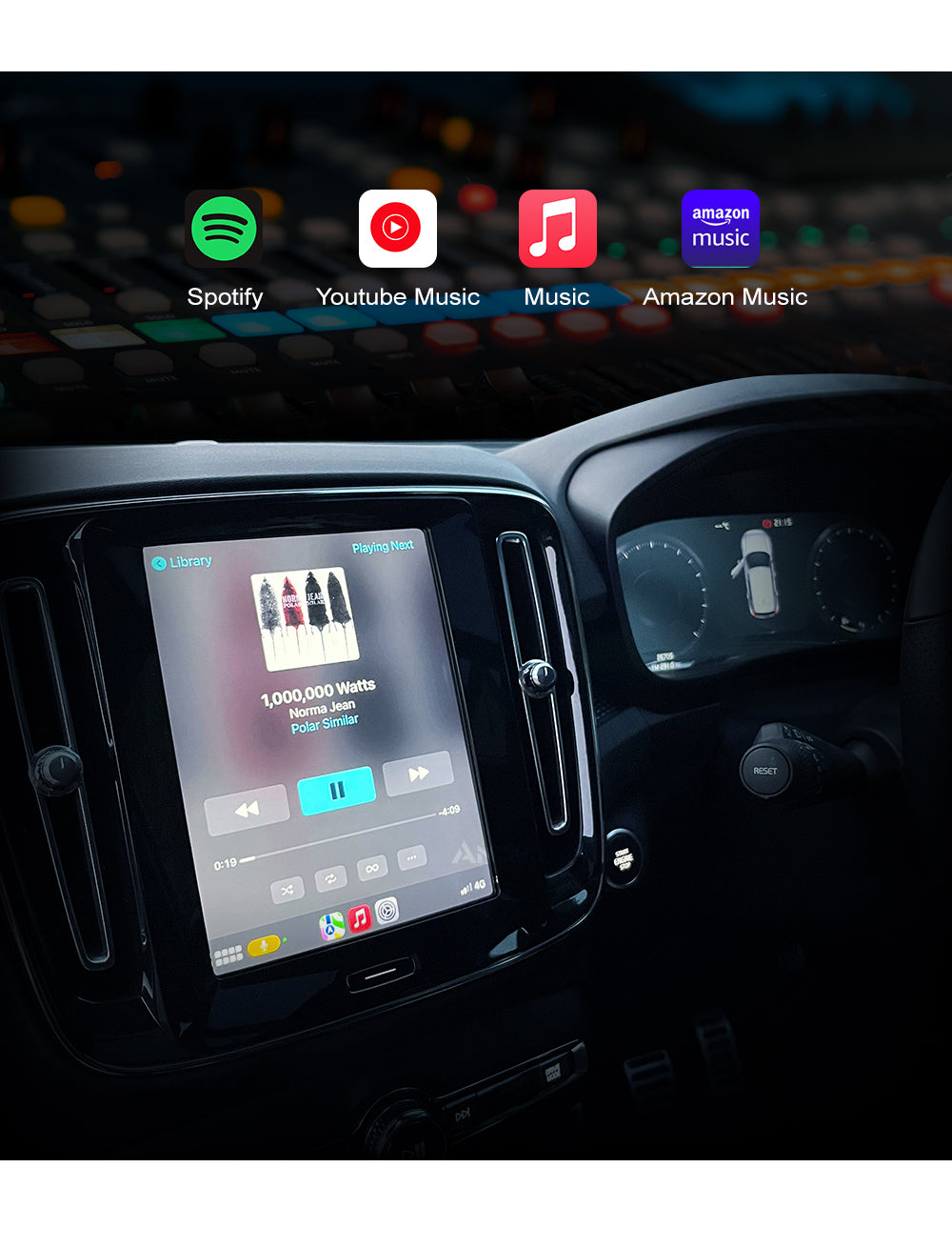 Volvo S90 Apple CarPlay & Android Auto Integration Kit
