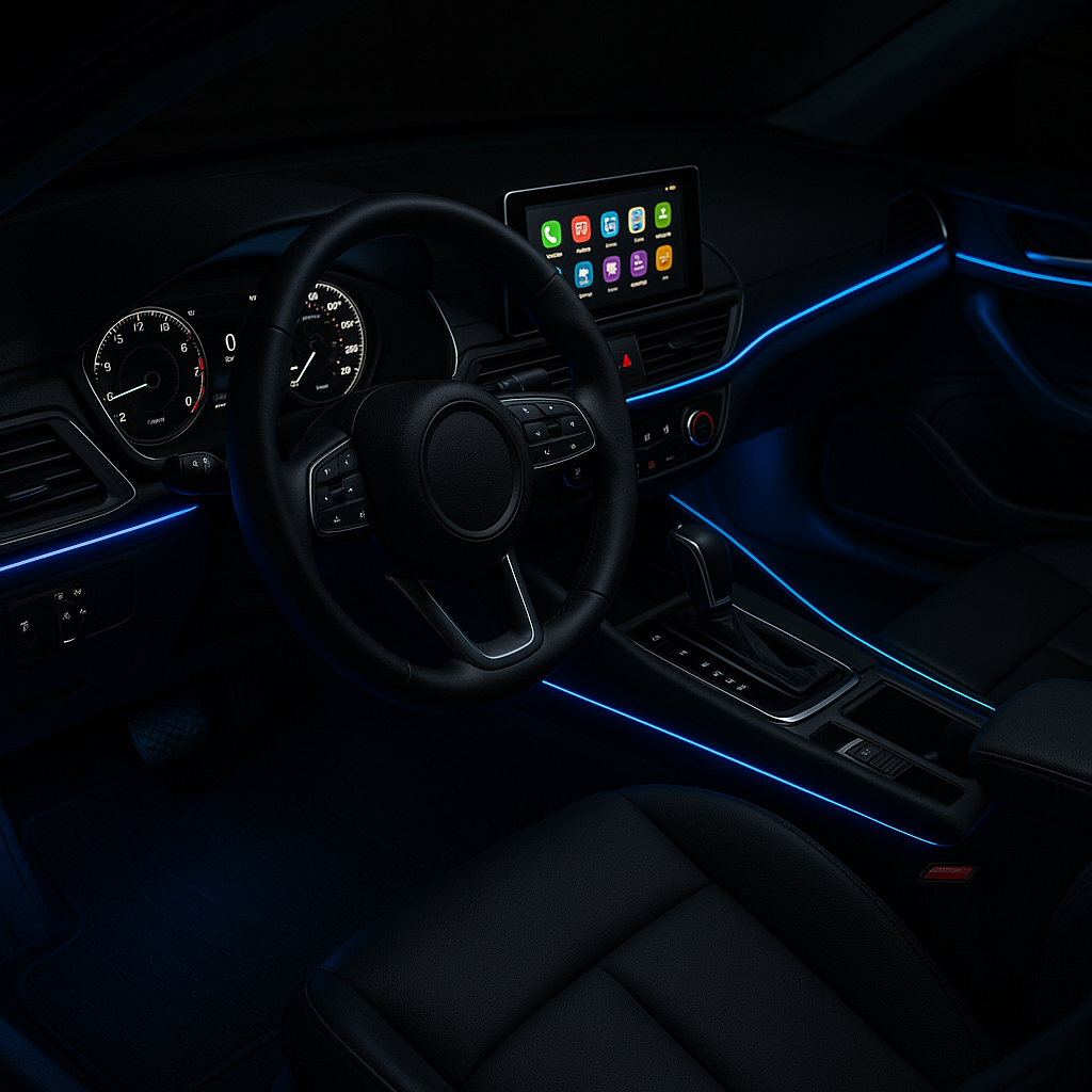 18-in-1 RGB Ambient Lighting Kit – Dashboard & Door Trim Interior LED (APP Controlled)