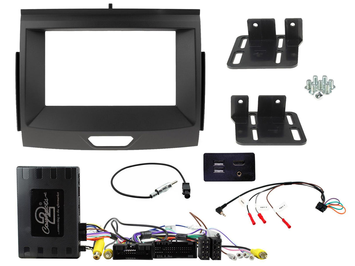 Connects2 Complete Double Din Fitting Kit for Ford Ranger (2016-2020)