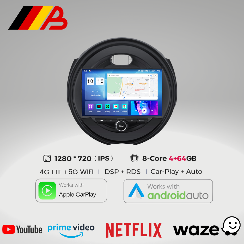 MINI F56 | Android 13 | Touchscreen Headunit (2014-2019)