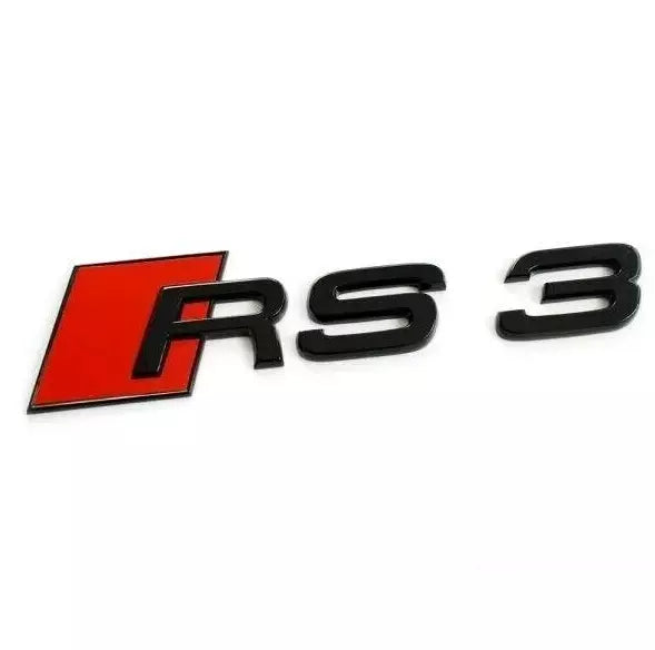 Gloss Black Audi RS3 Rear Badge