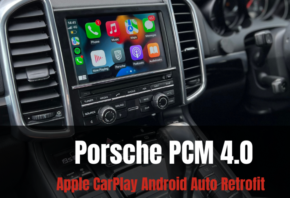 Porsche PCM 4 Wireless Apple Carplay & Android Auto Retrofit (Cayenne, Cayman, Panamera, Macan, 911)