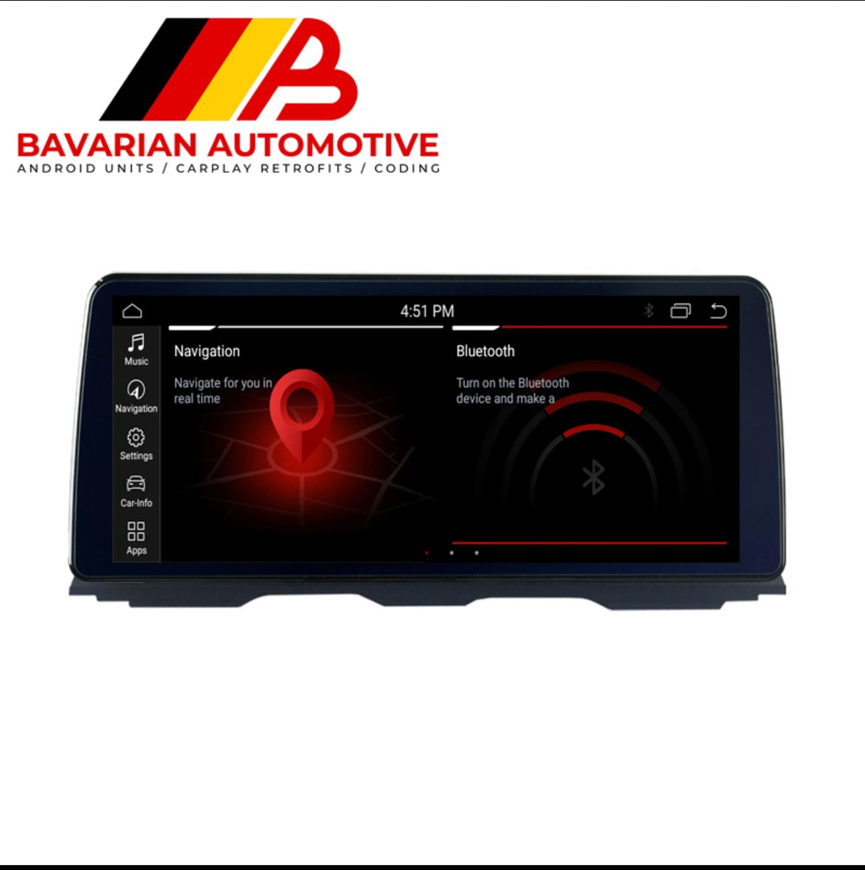 BMW 12.3" Android Touchscreen Android 14 System for BMW X3 X4 (F25/F26)