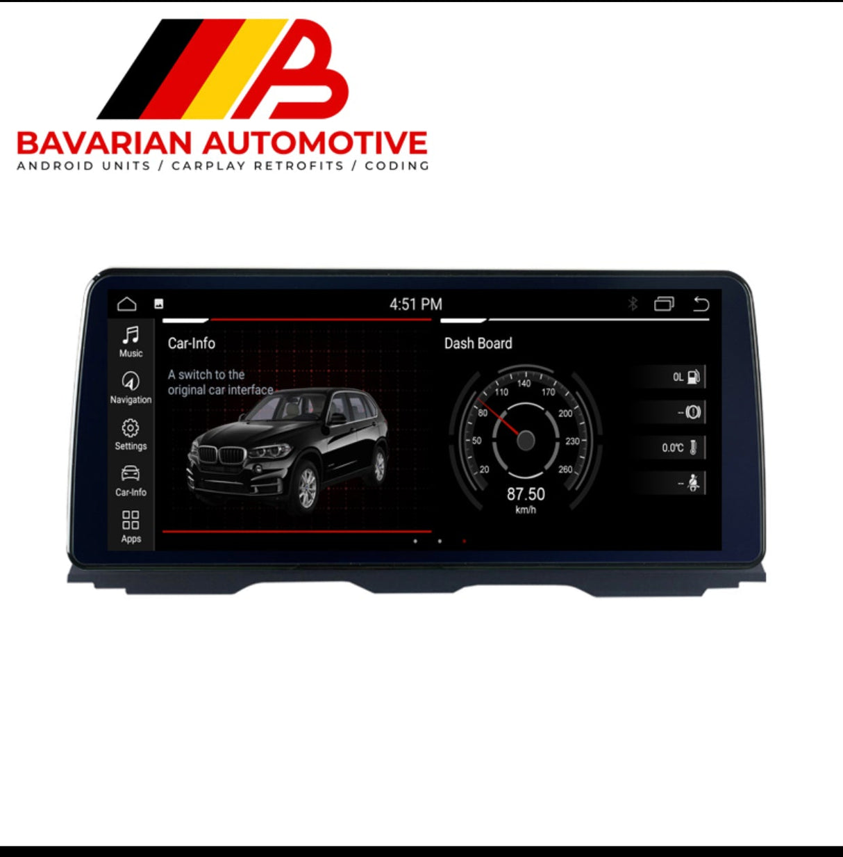 BMW 12.3" Android Touchscreen Android 14 System for BMW X3 X4 (F25/F26)