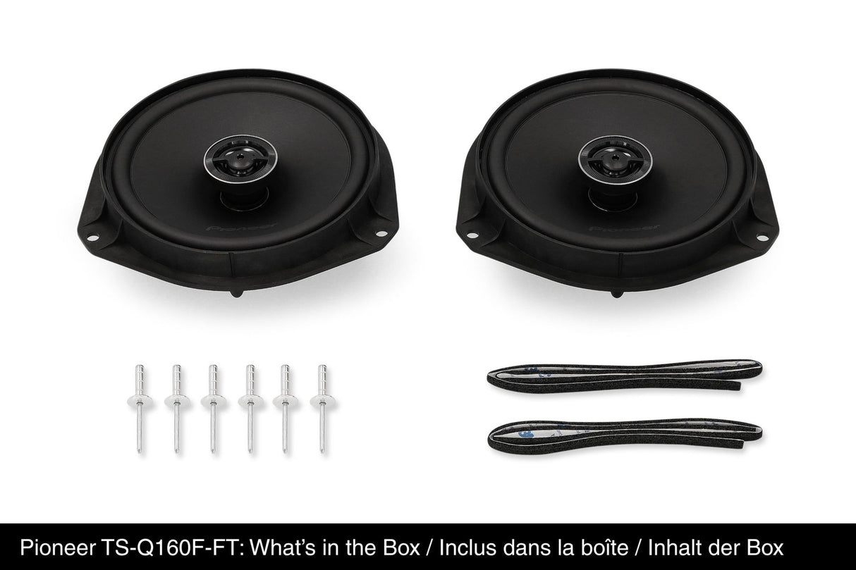 Pioneer TS-Q160F-FT 6.5" Coaxial Speakers for Fiat, Alfa Romeo & Vauxhall