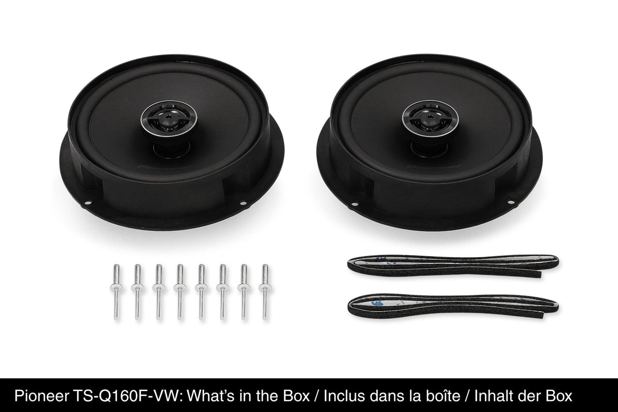 Pioneer TS-Q160F-VW 6.5" Coaxial Speakers for Volkswagen, SEAT & Skoda