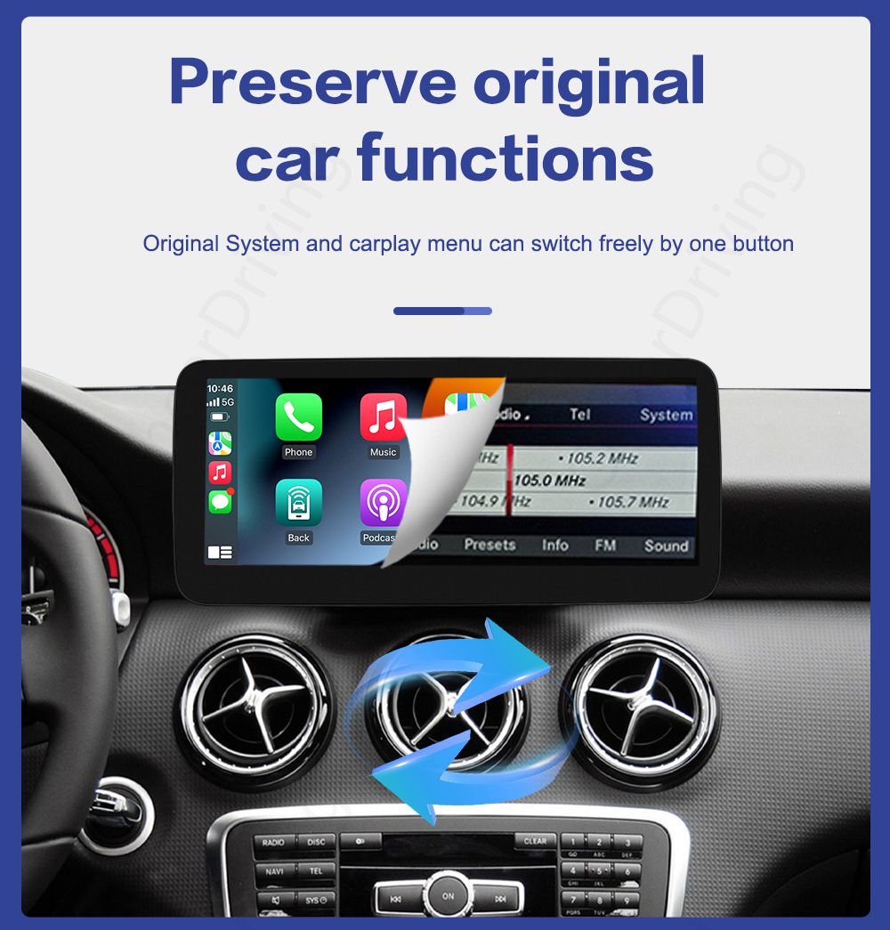 Mercedes A Class W176 10.25" Apple CarPlay / Android Auto Screen Upgrade (Copy)