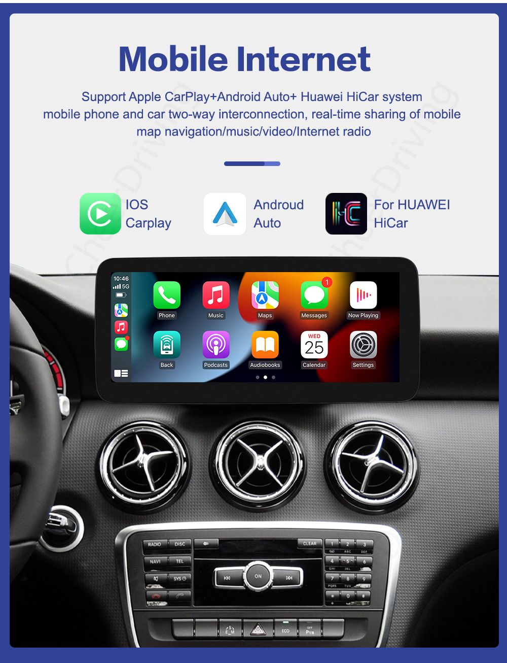 Mercedes CLA Class W117 10.25" Apple CarPlay / Android Auto Screen Upgrade