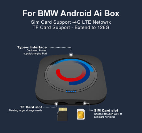 Android 13 8+128G Android CarPlay AI MMB Box for BMW