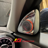 Mercedes C Class (W205) 4D Door Tweeters with Ambient Lights + Speaker Covers