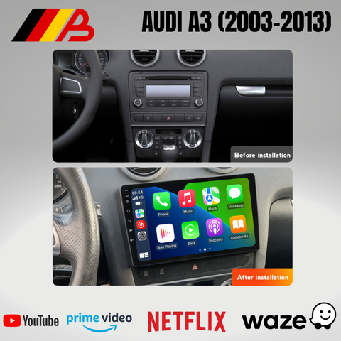 AUDI A3 8P | Android 13 | Touchscreen Headunit (2003-2012)