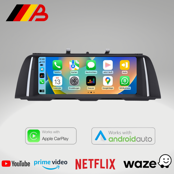 BMW 5 Series F10 F11 | 10.25” Android 13 Display with Built in Apple CarPlay for F10/11