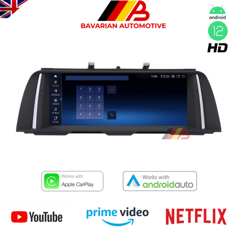 BMW 5 Series GT F07 | 10.25” Android 13 Display with Built in Apple CarPlay & Android Auto