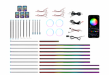 18-in-1 RGB Ambient Lighting Kit – Dashboard & Door Trim Interior LED (APP Controlled)