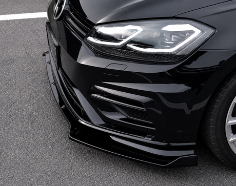 VW Golf MK7 / MK7.5 Gloss Black Front Splitter