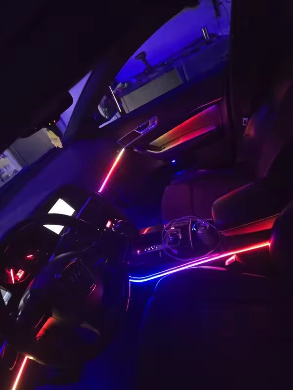 18-in-1 RGB Ambient Lighting Kit – Dashboard & Door Trim Interior LED (APP Controlled)