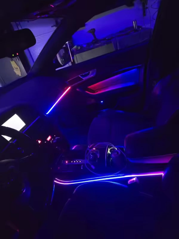 18-in-1 RGB Ambient Lighting Kit – Dashboard & Door Trim Interior LED (APP Controlled)