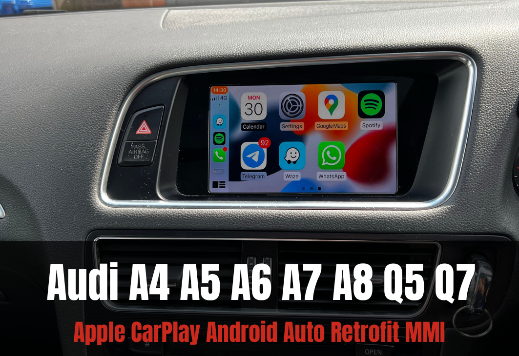 Audi Wireless Apple CarPlay Android Auto Retrofit Interface (A4 A5 A6 A7 A8 Q5 Q7)