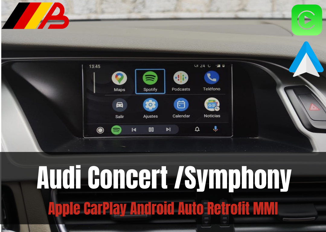 Audi Wireless Apple CarPlay Android Auto MMI Retrofit (Concert