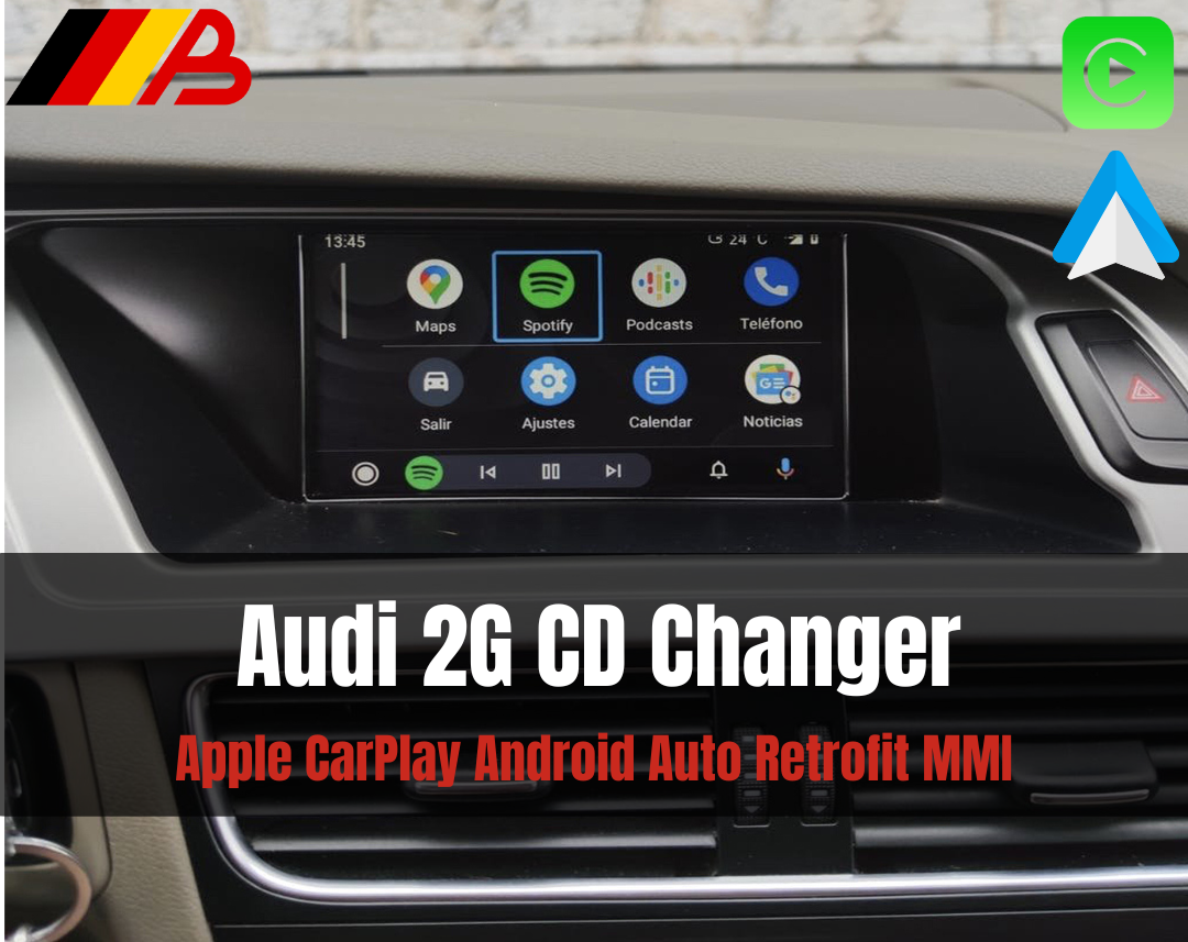 Audi Apple CarPlay and Android Auto Retrofit Interface Module (A4 A5 A6 CD Changer 2004-2008)