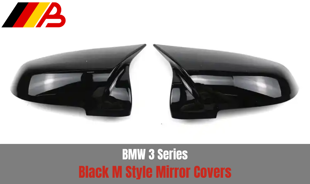 BMW 3 Series F30 F31 Black M Style Wing Mirror Covers Bavarian