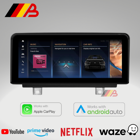 BMW 3 Series F30 F31 | 10.25” Android 13 Display with Built in CarPlay & Android Auto