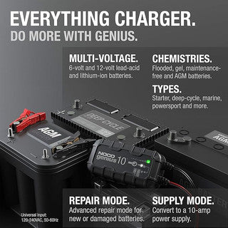 NOCO Genius10 10 Amp Smart Battery Charger & Maintainer