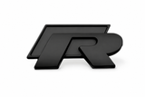 VW R Badge Emblem Matt Black – Rear Tailgate Boot Badge for Volkswagen Golf Mk5 Mk6 Mk7 Polo Passat Tiguan Scirocco