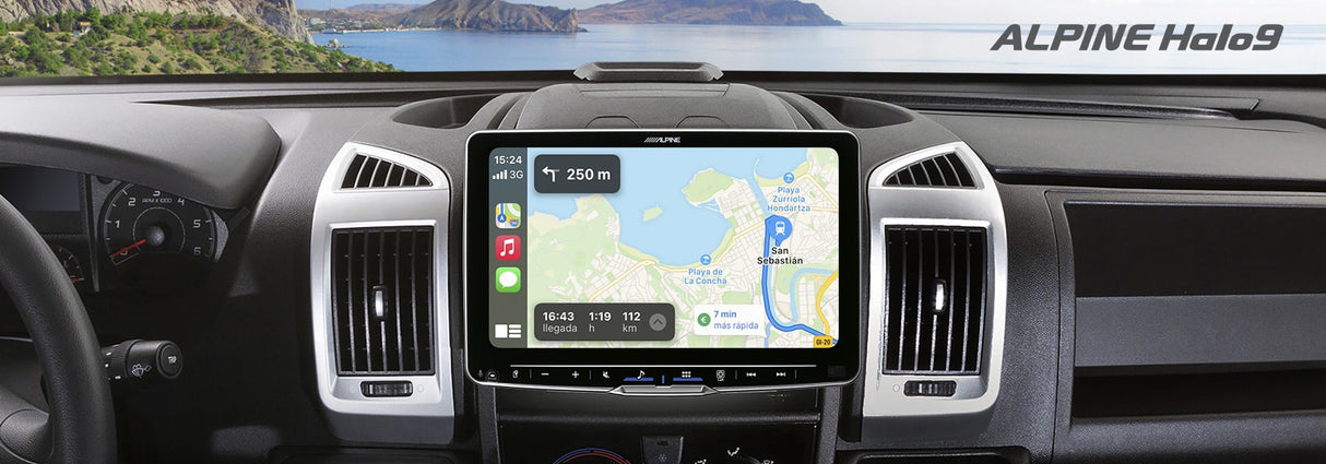 Alpine iLX‑F905D Halo 9 9″ Digital Media Receiver (DAB+, Wireless CarPlay & Android Auto)