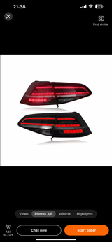 VW Golf MK7 DRL LED Rearlights with Sequential Indicators