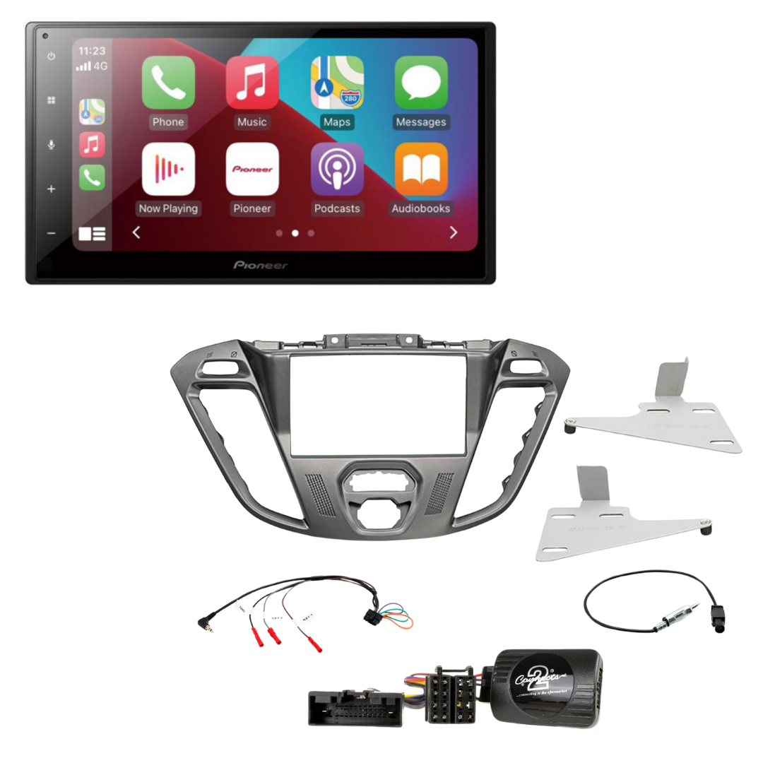 PIONEER SPH DA160DAB Apple CarPlay DAB Stereo & Full Fitting Kit for Ford Transit Custom (2012–2018)