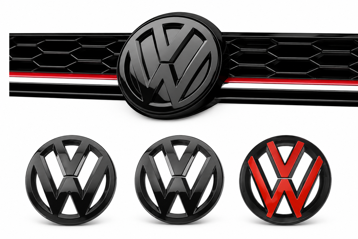 VW Golf MK7 / MK7.5 Front and Rear Black Badges