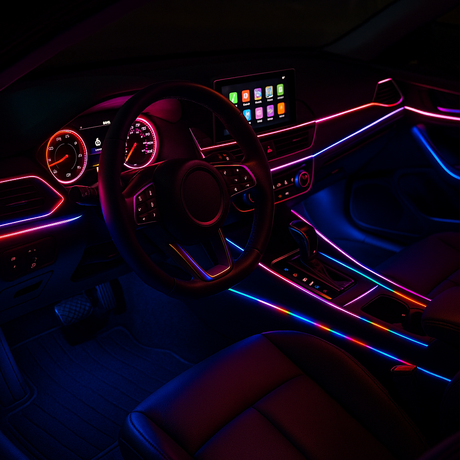 18-in-1 RGB Ambient Lighting Kit – Dashboard & Door Trim Interior LED (APP Controlled)