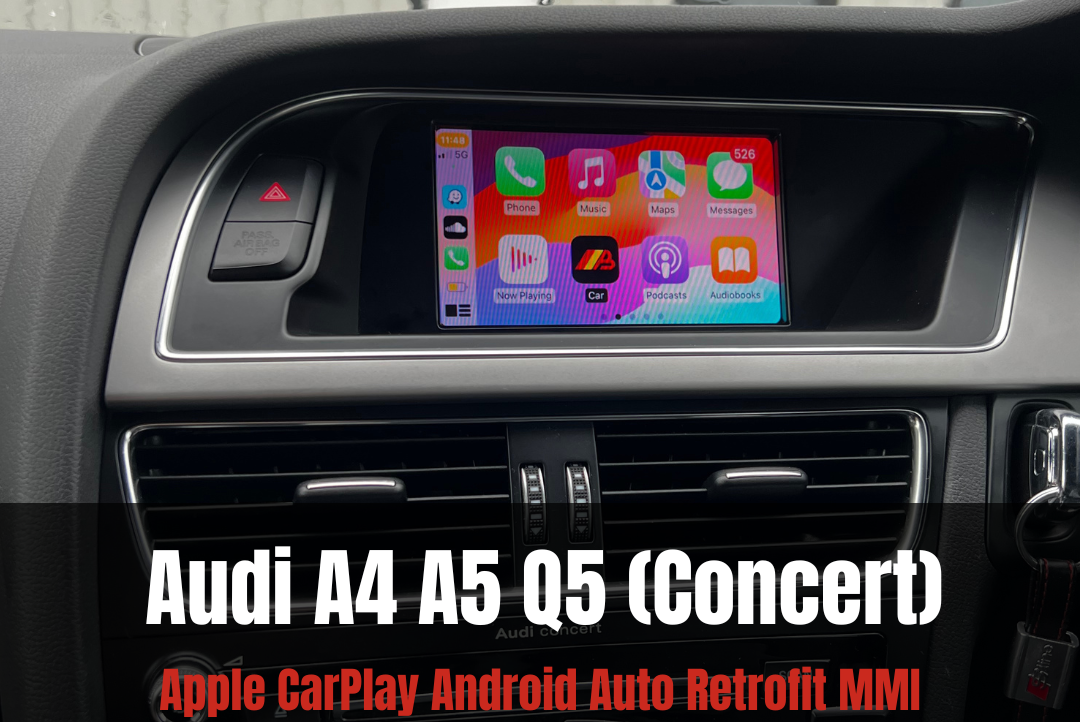 Audi Wireless Apple CarPlay Android Auto MMI Retrofit  (Concert / Symphony (A4 A5 Q5))