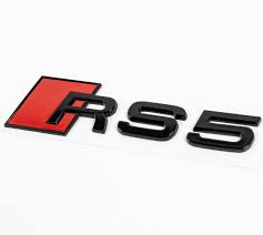 Gloss Black Audi RS5 Rear Badge