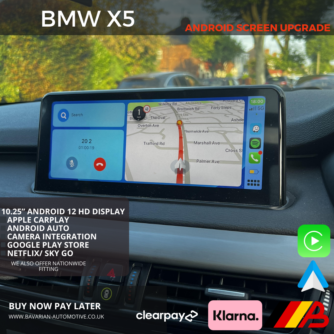 BMW X5 X6 F15 F16 | 10.25” Android 13 Display with Built in Apple CarPlay & Android Auto