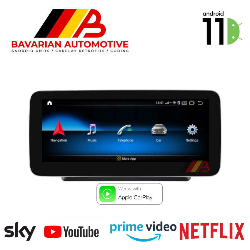 Mercedes Benz A Class W176  Android 11 Touchscreen Display (2013-2018)