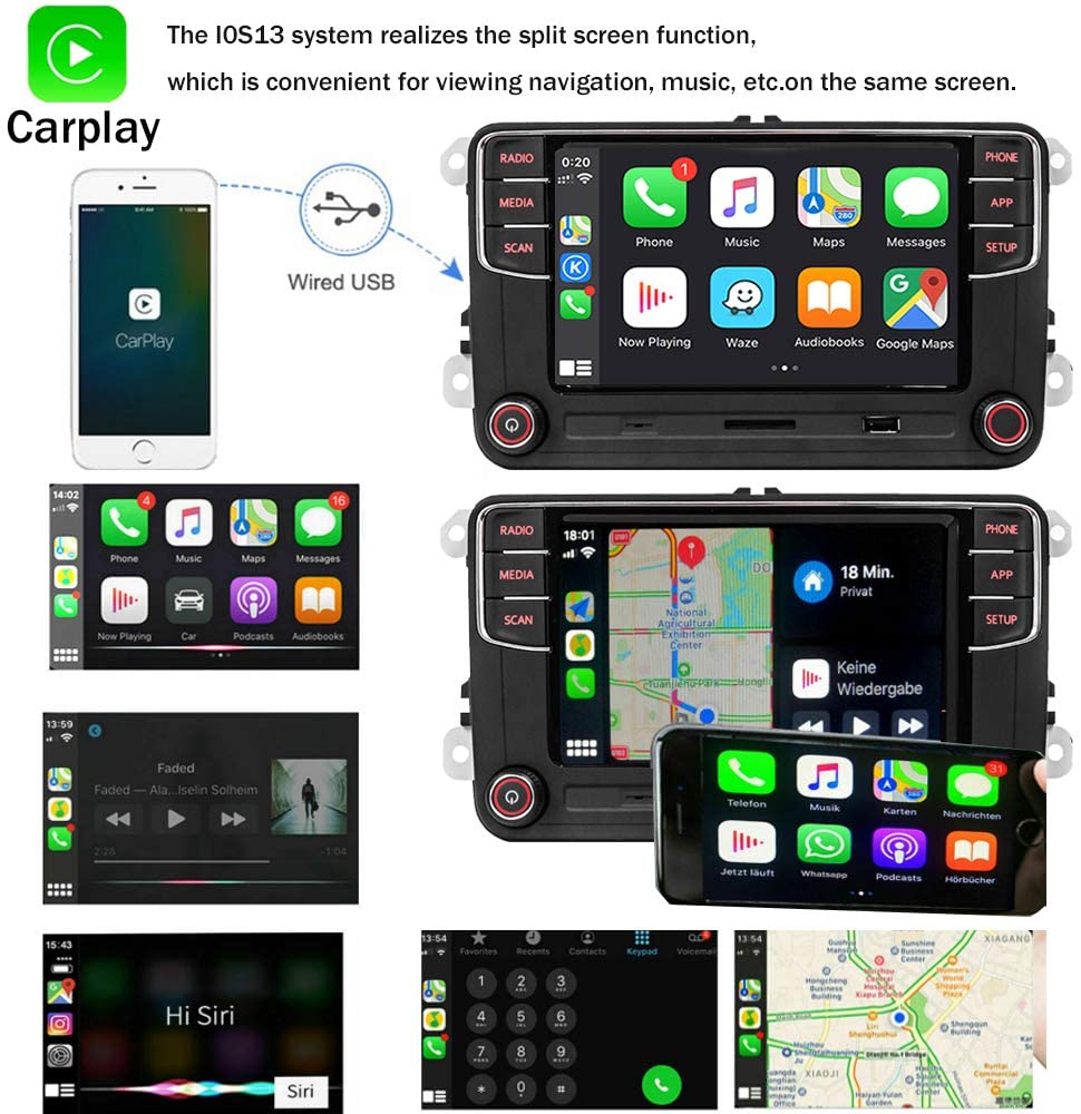 VW RCD360 Pro Apple CarPlay Android Auto Stereo (Volkswagen)