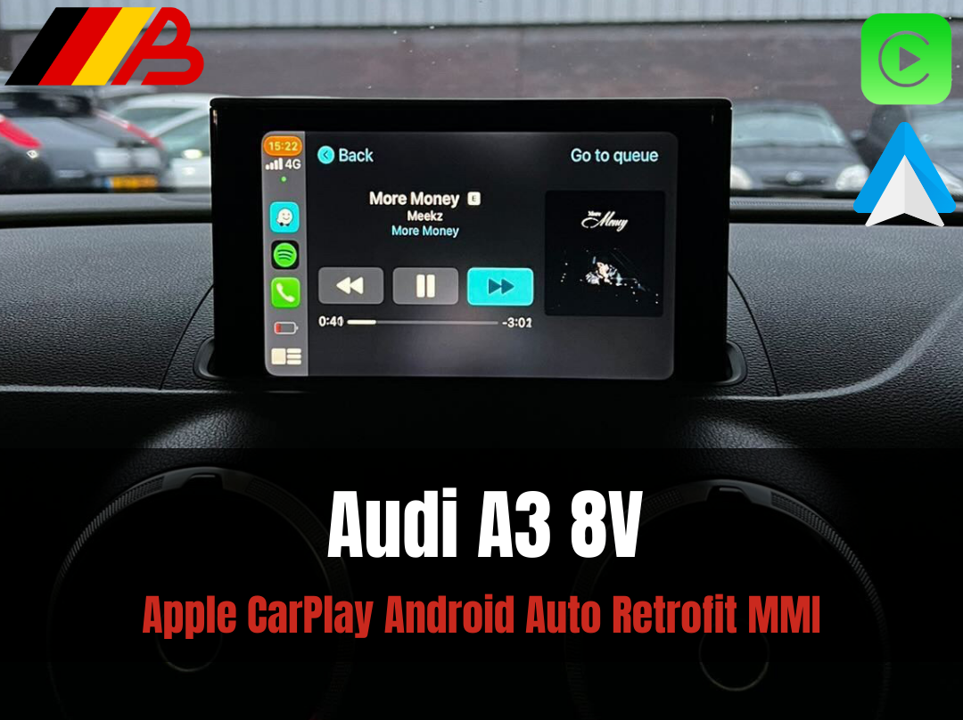 Audi A3 8V Wireless Apple CarPlay Android Auto Retrofit Interface (2013-2018)