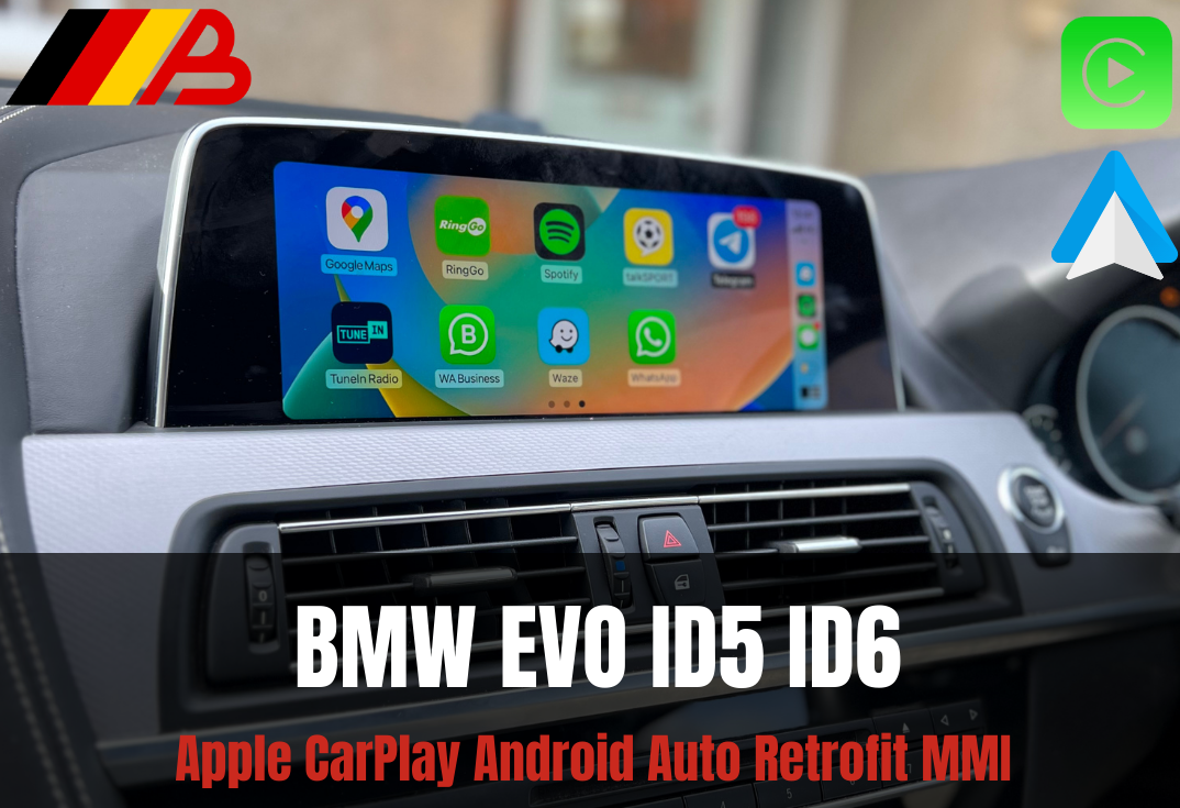 BMW EVO ID5 ID6 Wireless Apple Carplay & Android Auto Retrofit