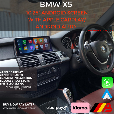 BMW E70/71 (X5/X6) | 10.25” Android 13 Display Upgrade - Apple CarPlay & Android Auto