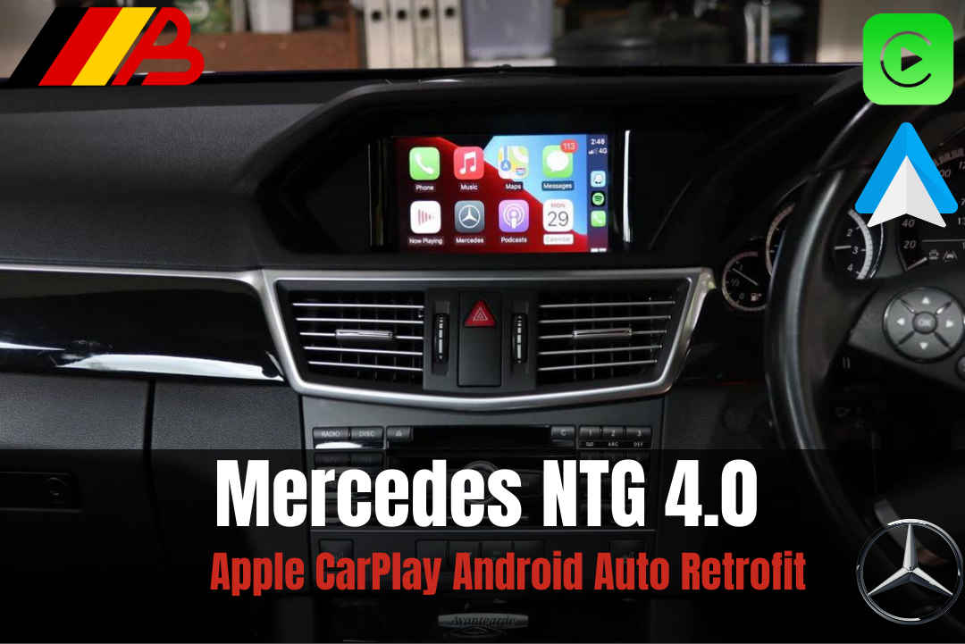 Mercedes Benz Apple CarPlay Android Auto Interface MMI Retrofit (NTG 4, 2007-2014)